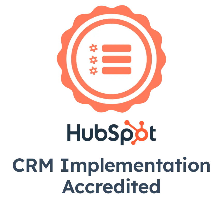 HubSpot CRM Implementation Accredited badge